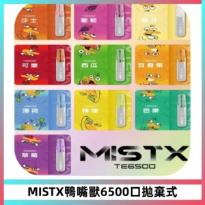 MISTX TE鴨嘴獸6500 Puffs抛棄式一次性抛棄式電子煙